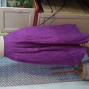 Vintage 1990s Y2K Strictly Silk purple natural ombre skirt small nwt